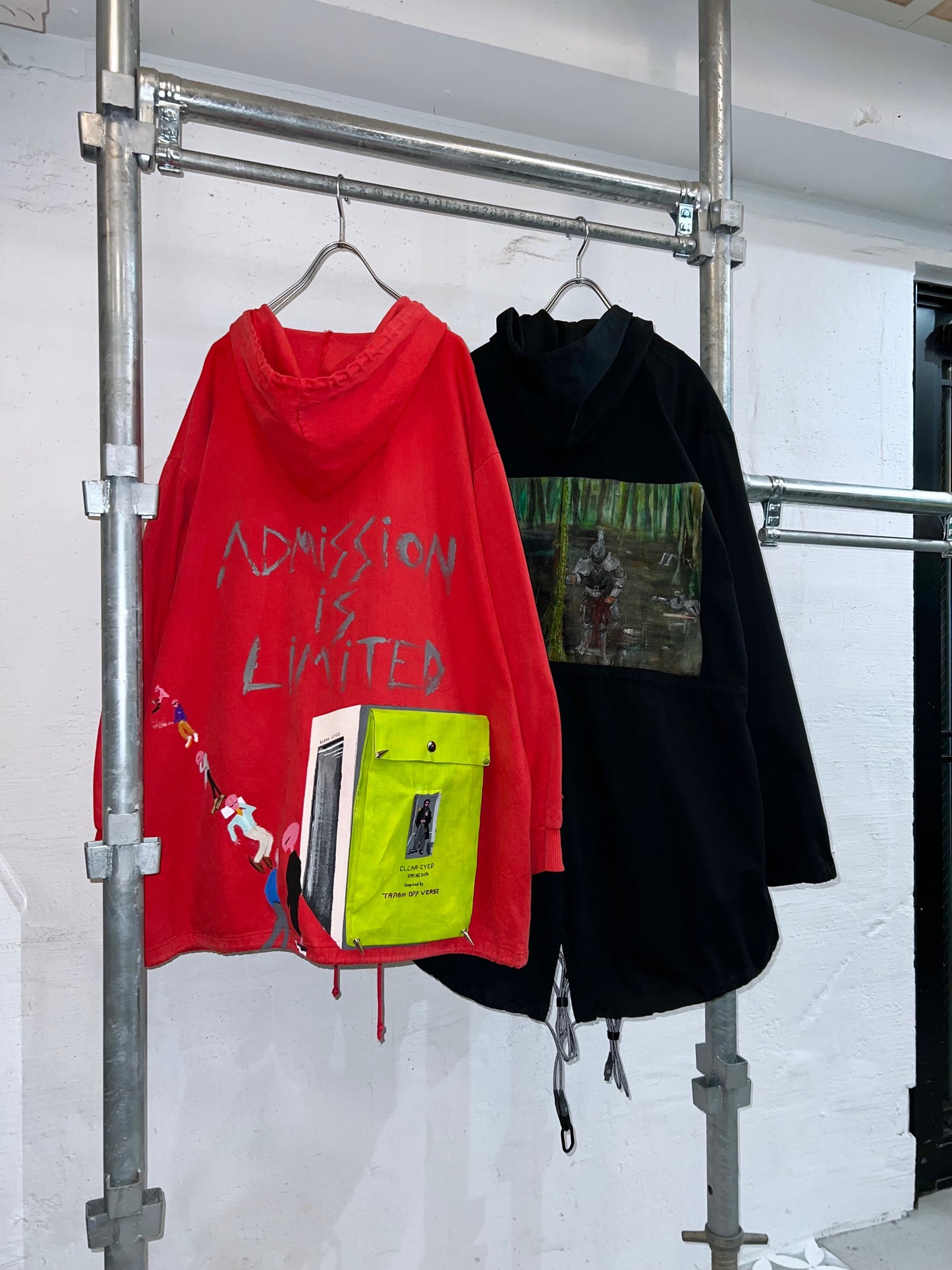 'CLEAR-EYED' Cotton Hooded Jacket