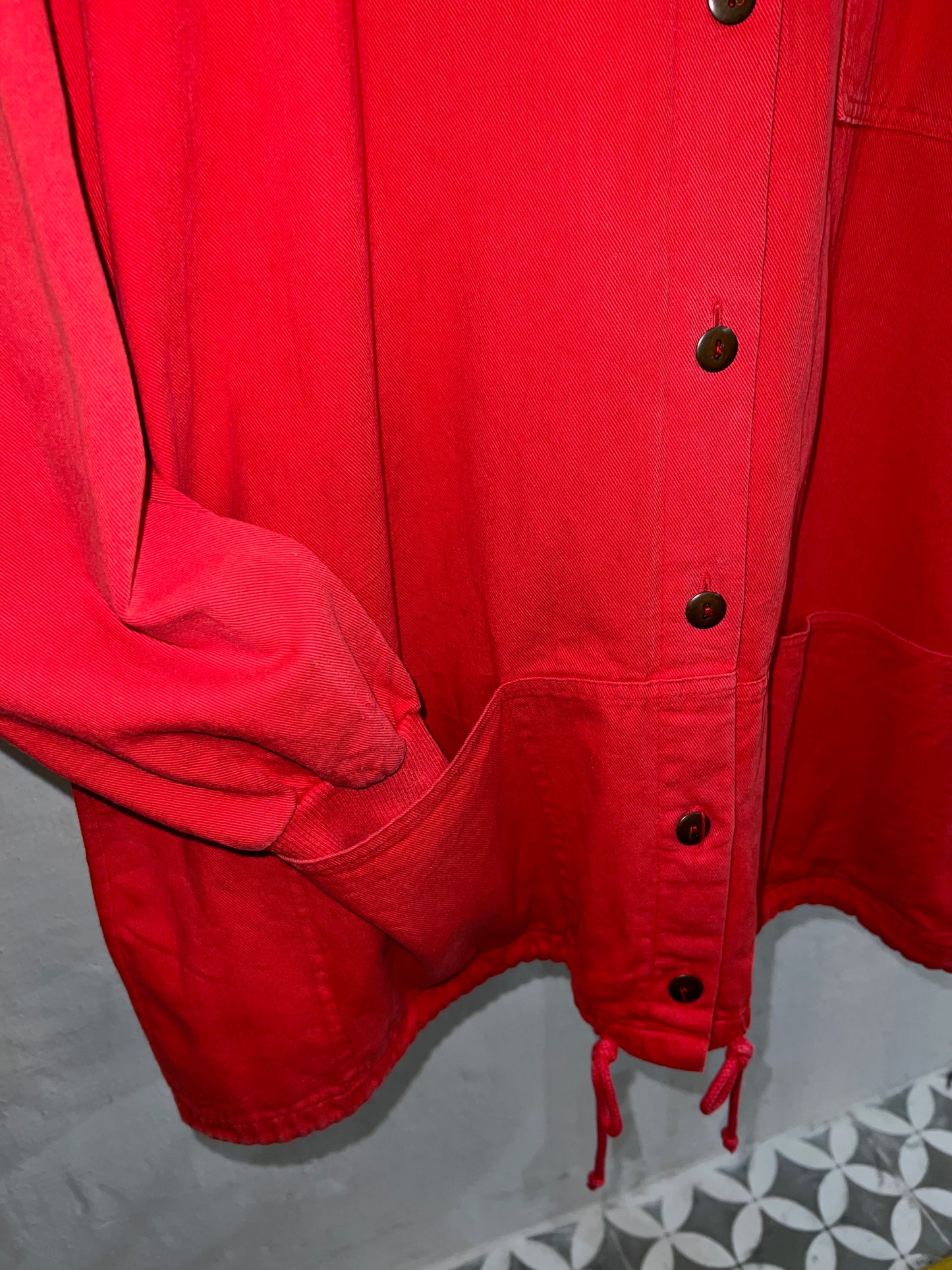 'CLEAR-EYED' Cotton Hooded Jacket