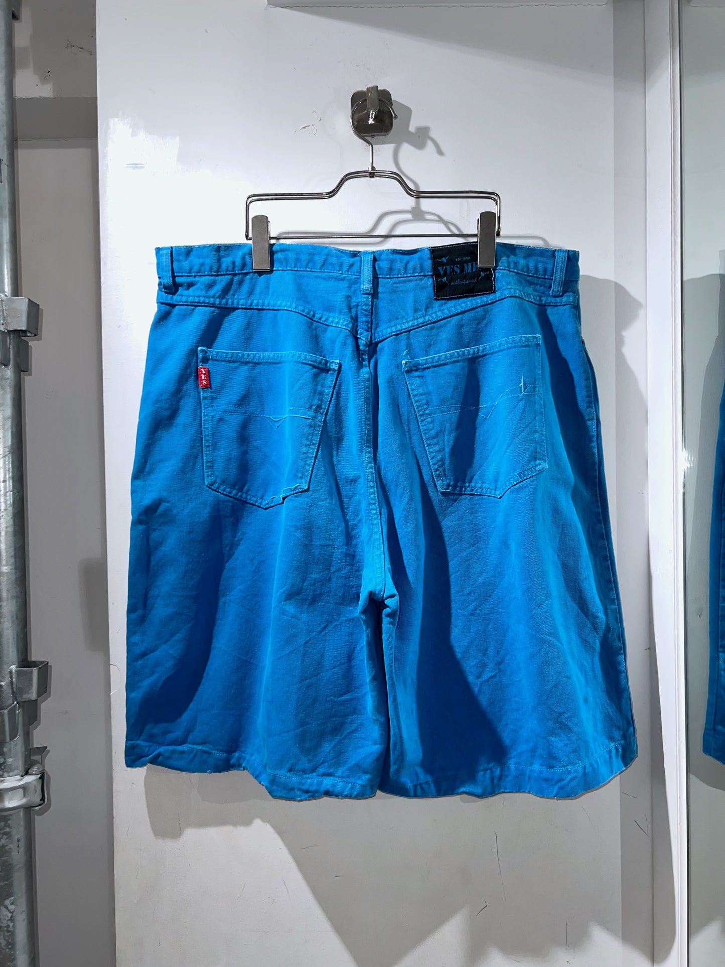 90s Vintage Yes Men Baggy Denim Shorts