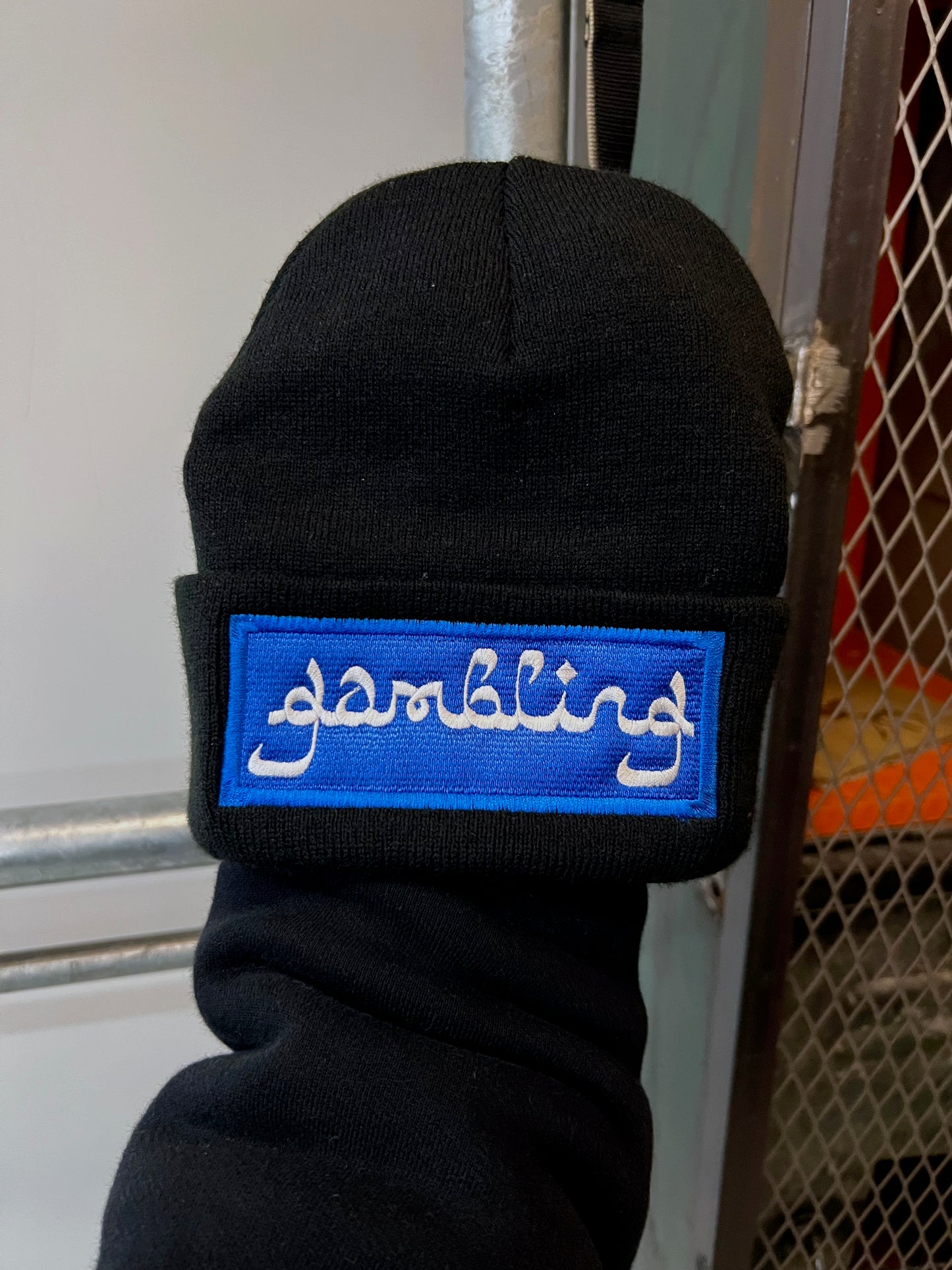 GAMBLING BLUE BOX BEANIE