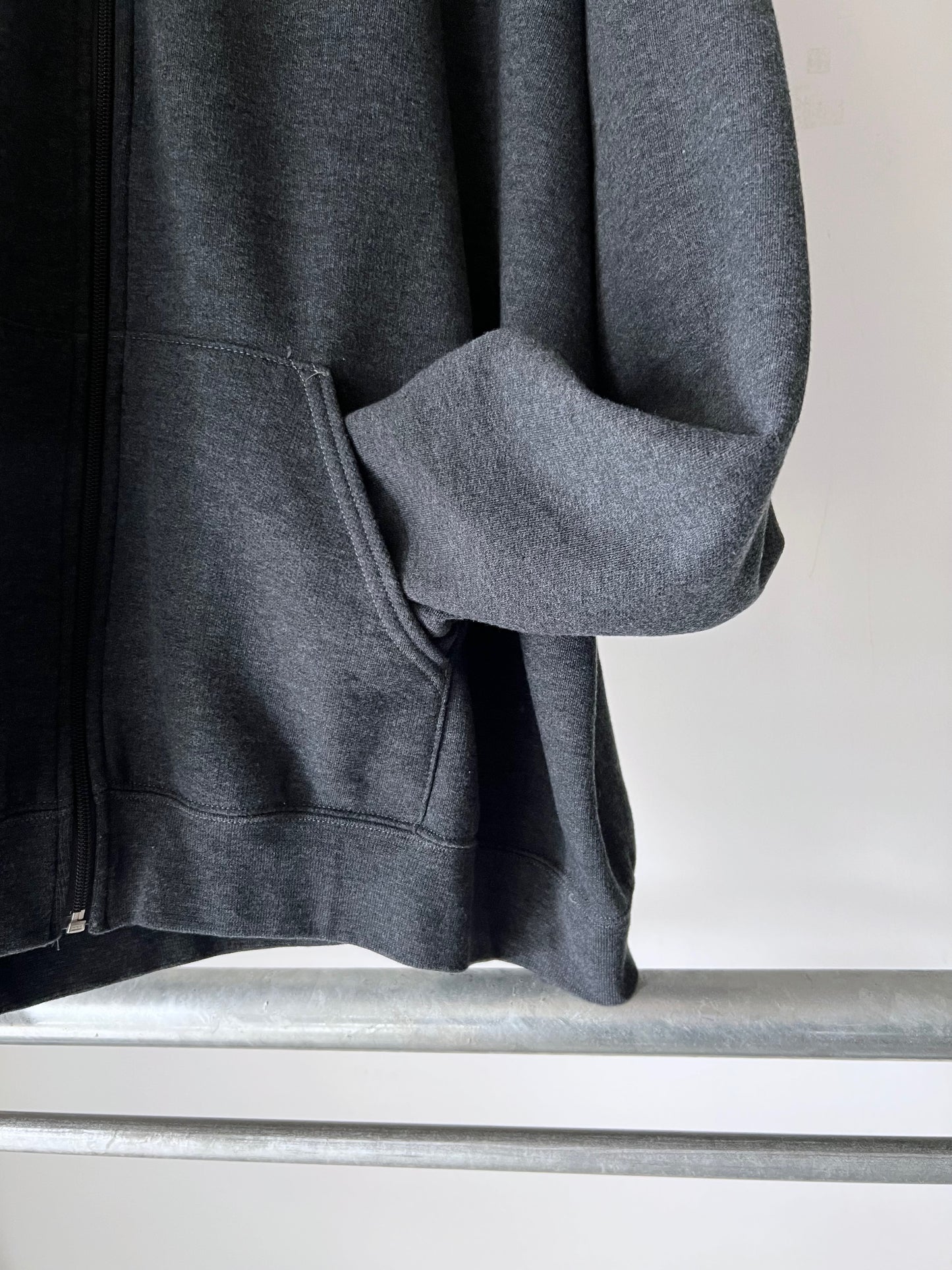 Charcoal Zip-Up Hoodie