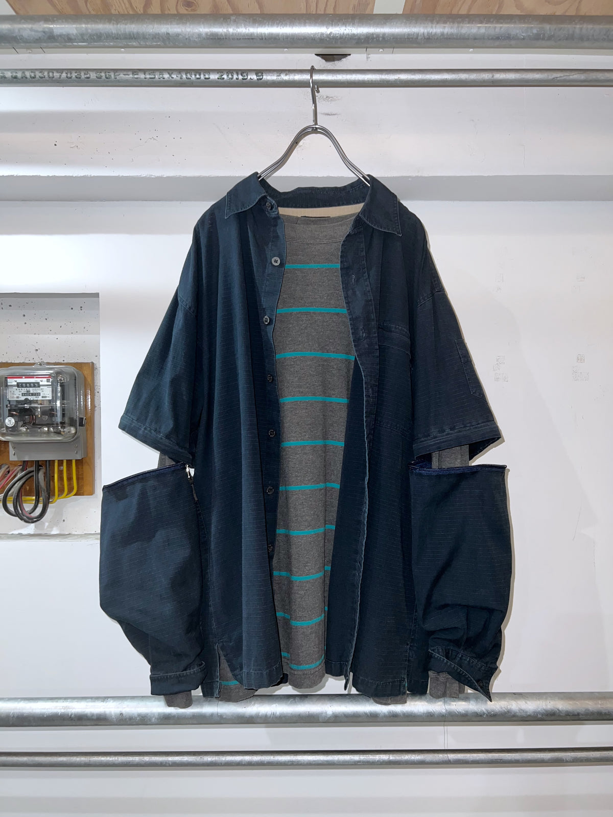 00s WEAR FIRST Ripstop 2Way Zip-Off Shirt