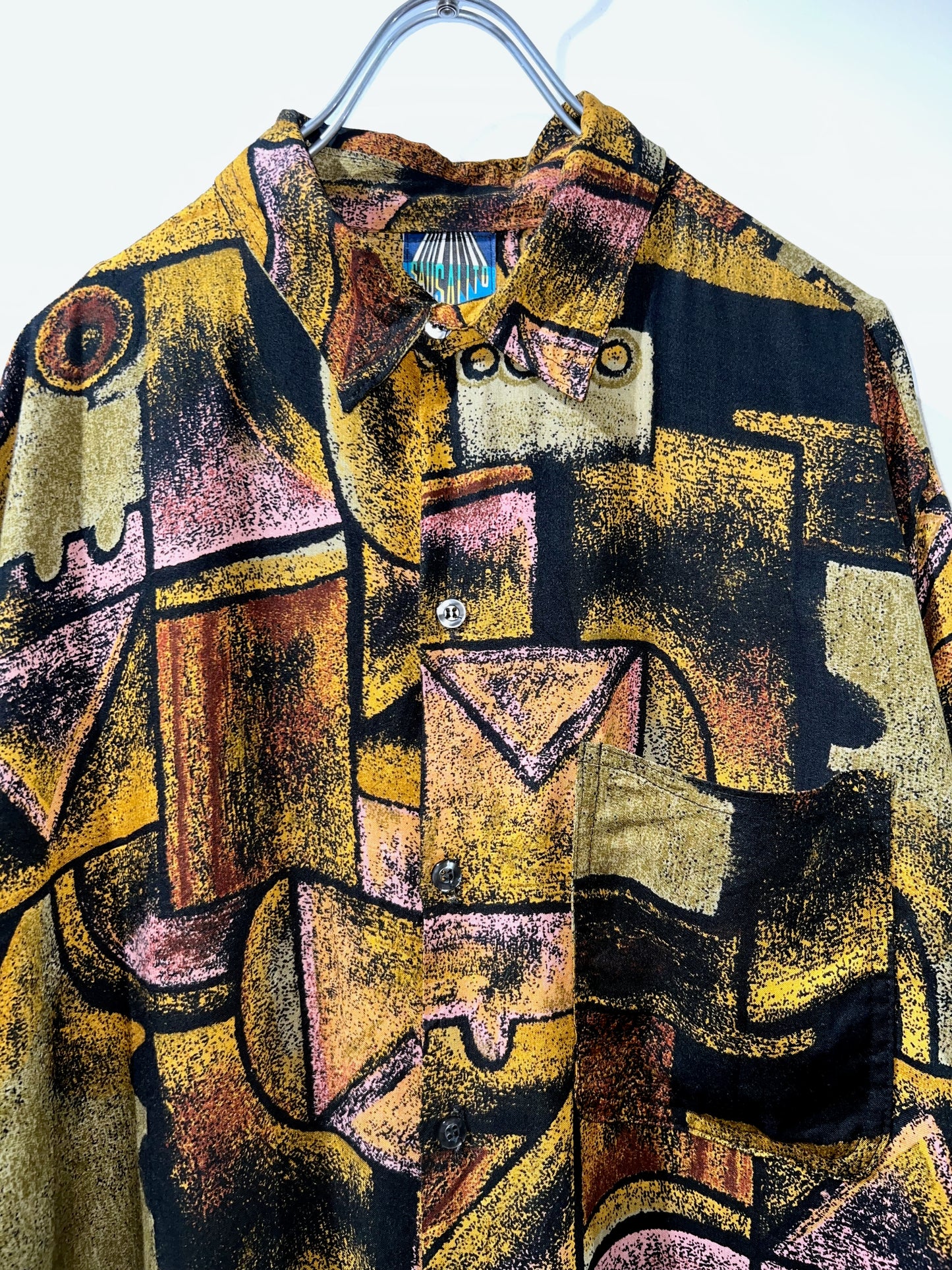 Vintage Abstract Rayon Shirt