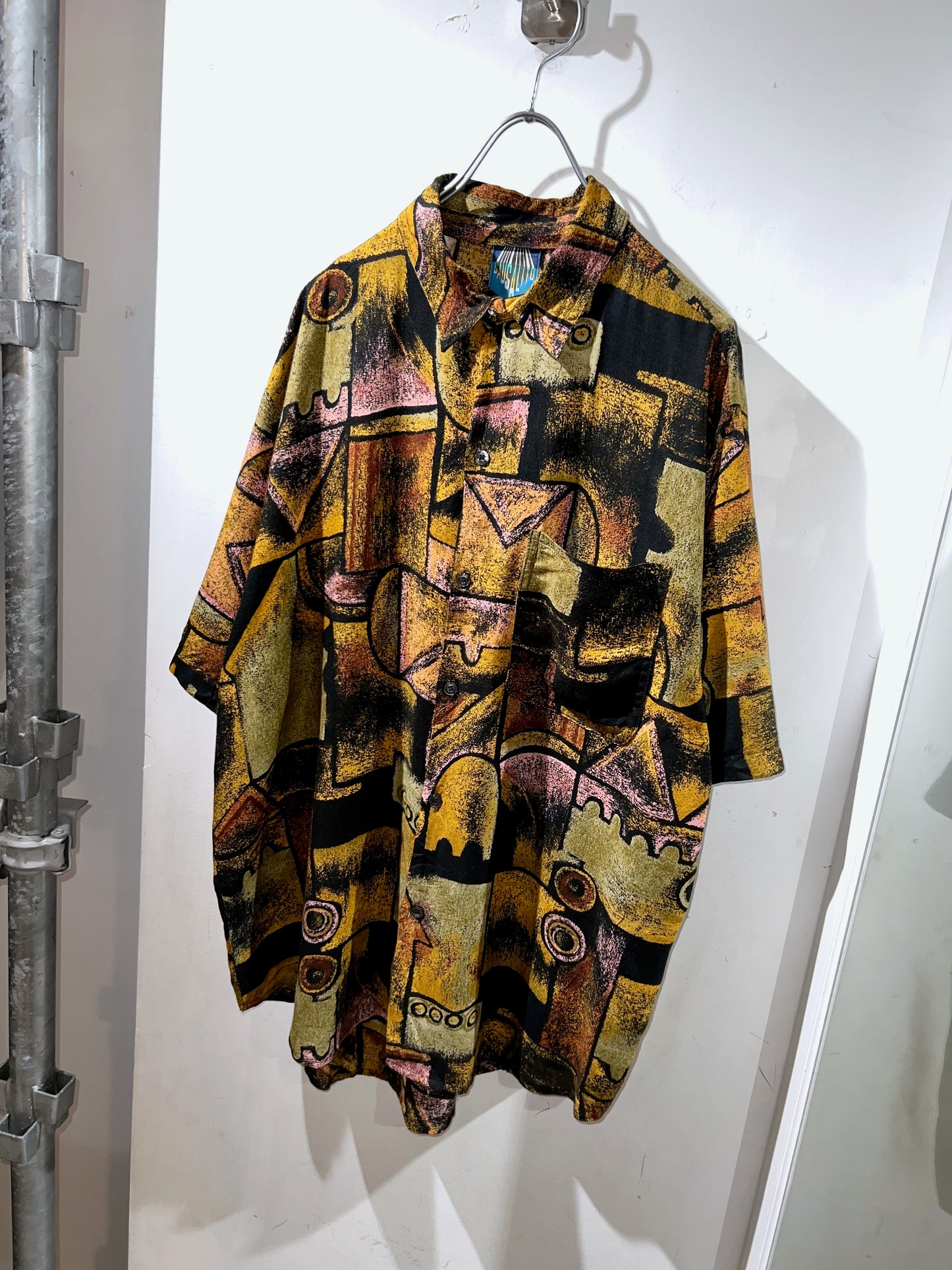 Vintage Abstract Rayon Shirt