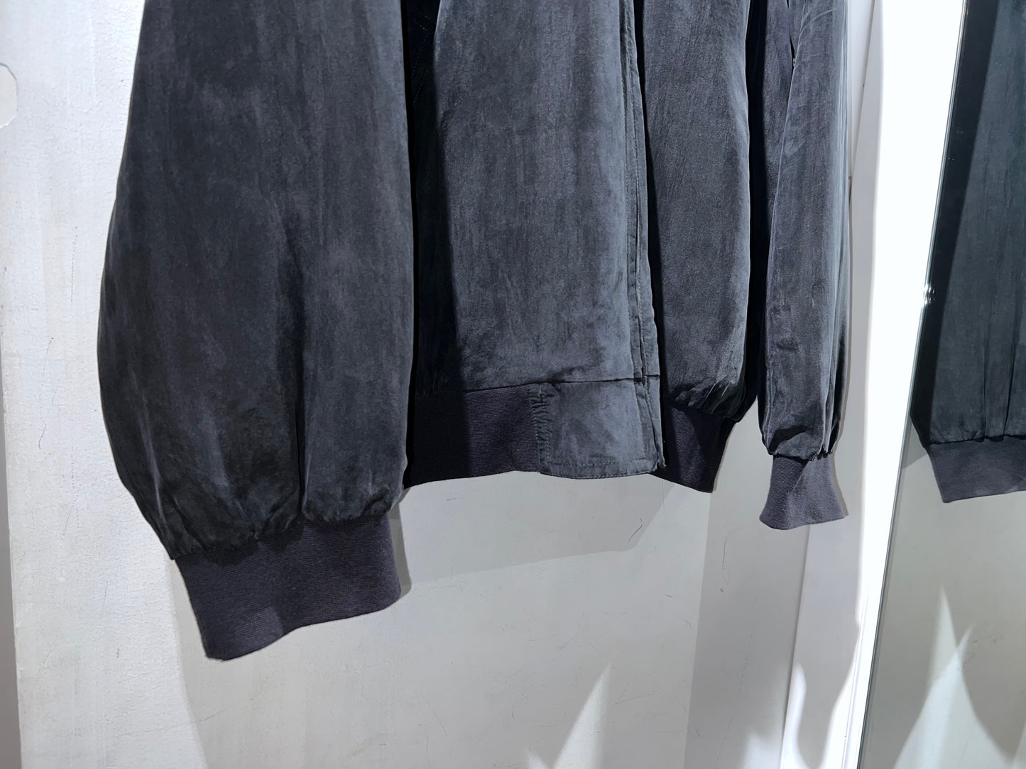 old Silk Zip-Up Blouson