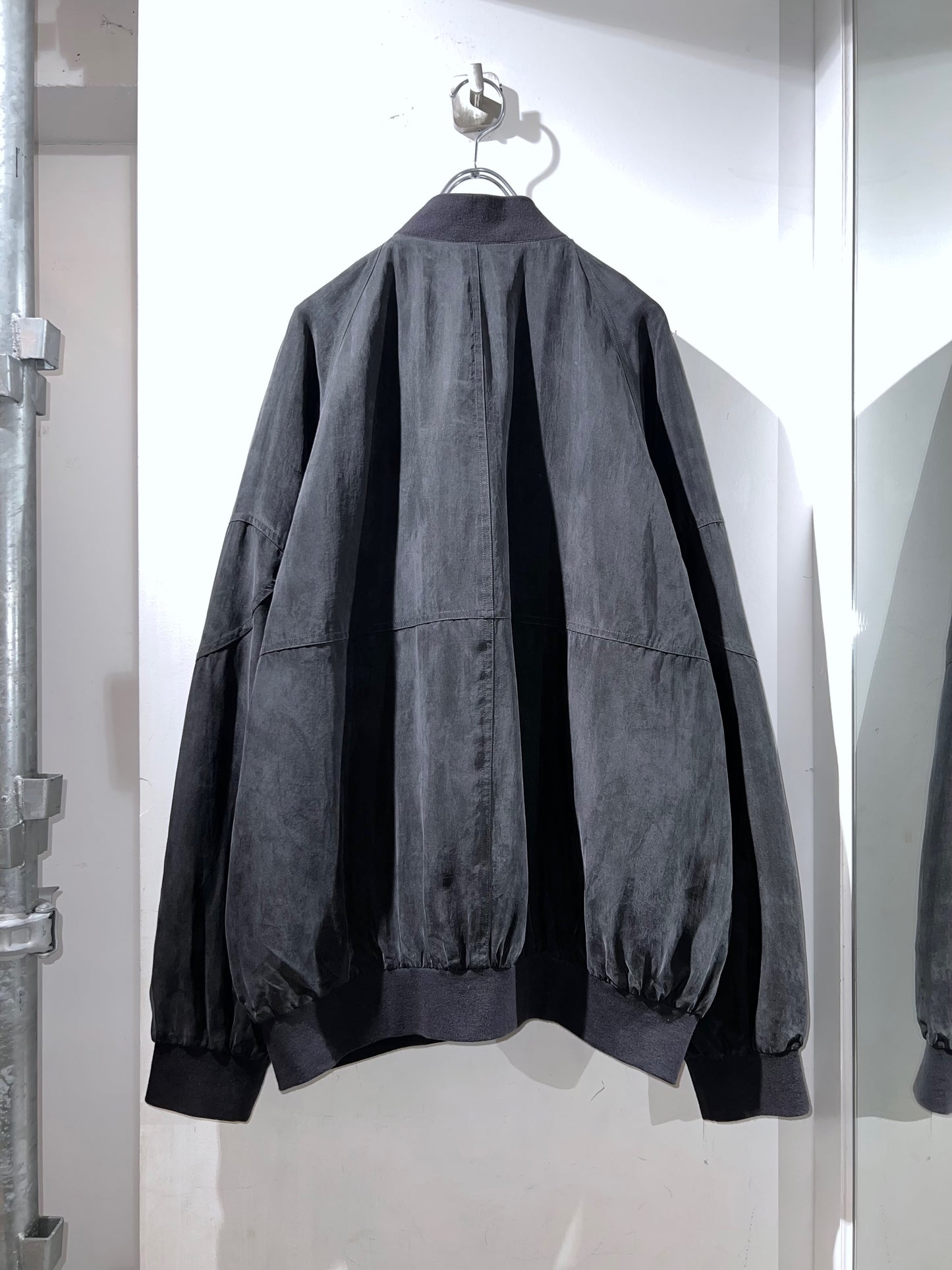 old Silk Zip-Up Blouson