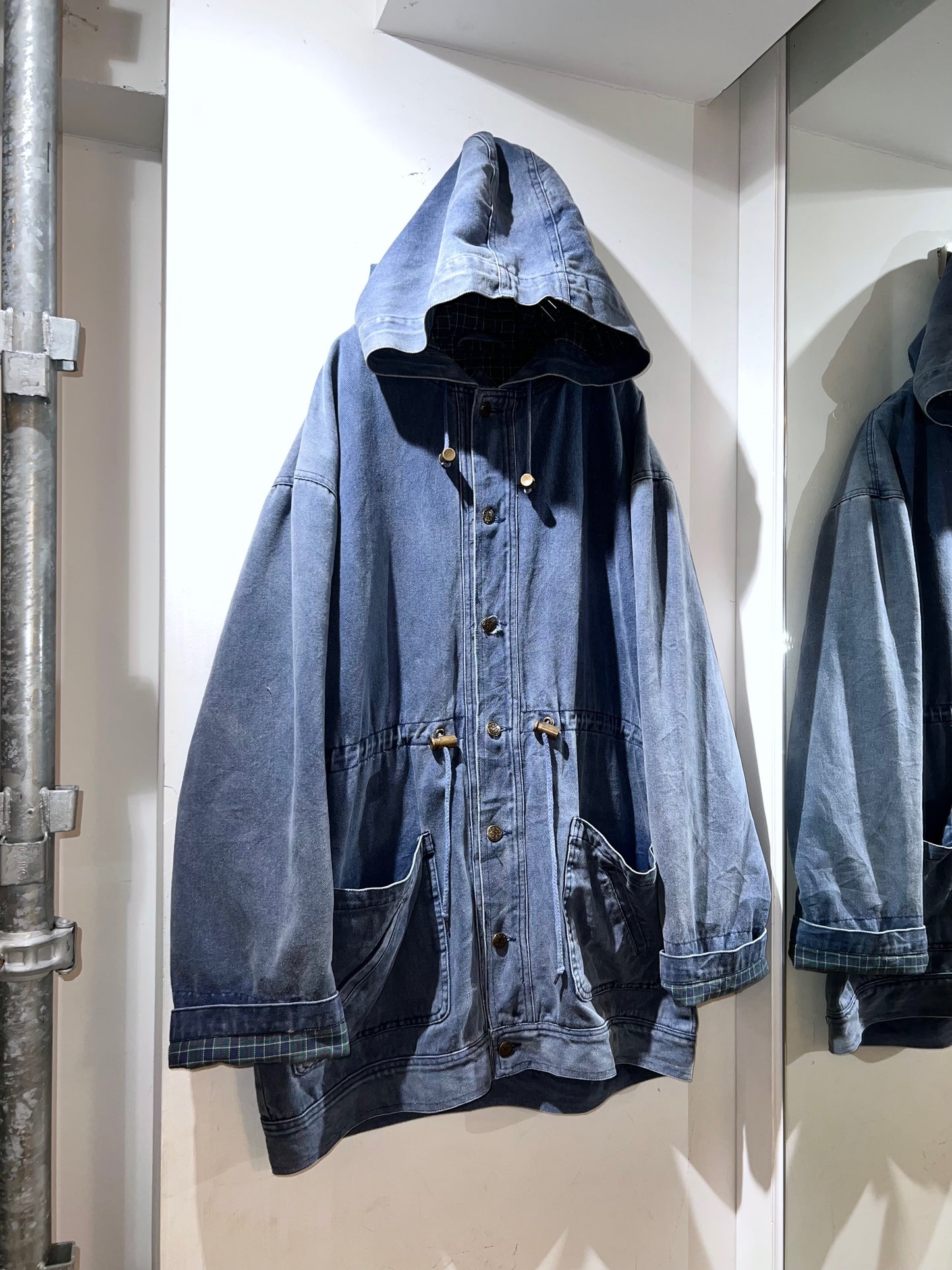 90's Denim Hooded Jacket