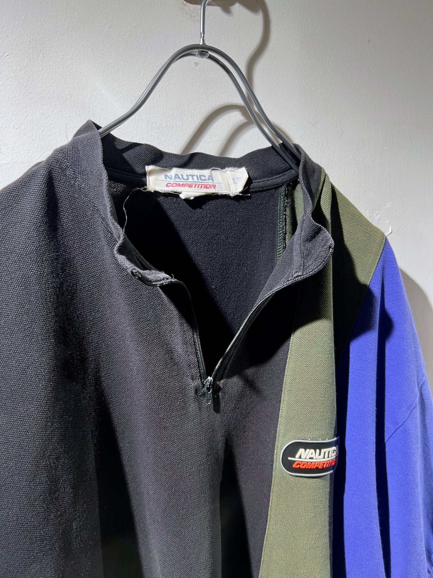 Old Nautica 1/4 Zip Colorblock Shirt
