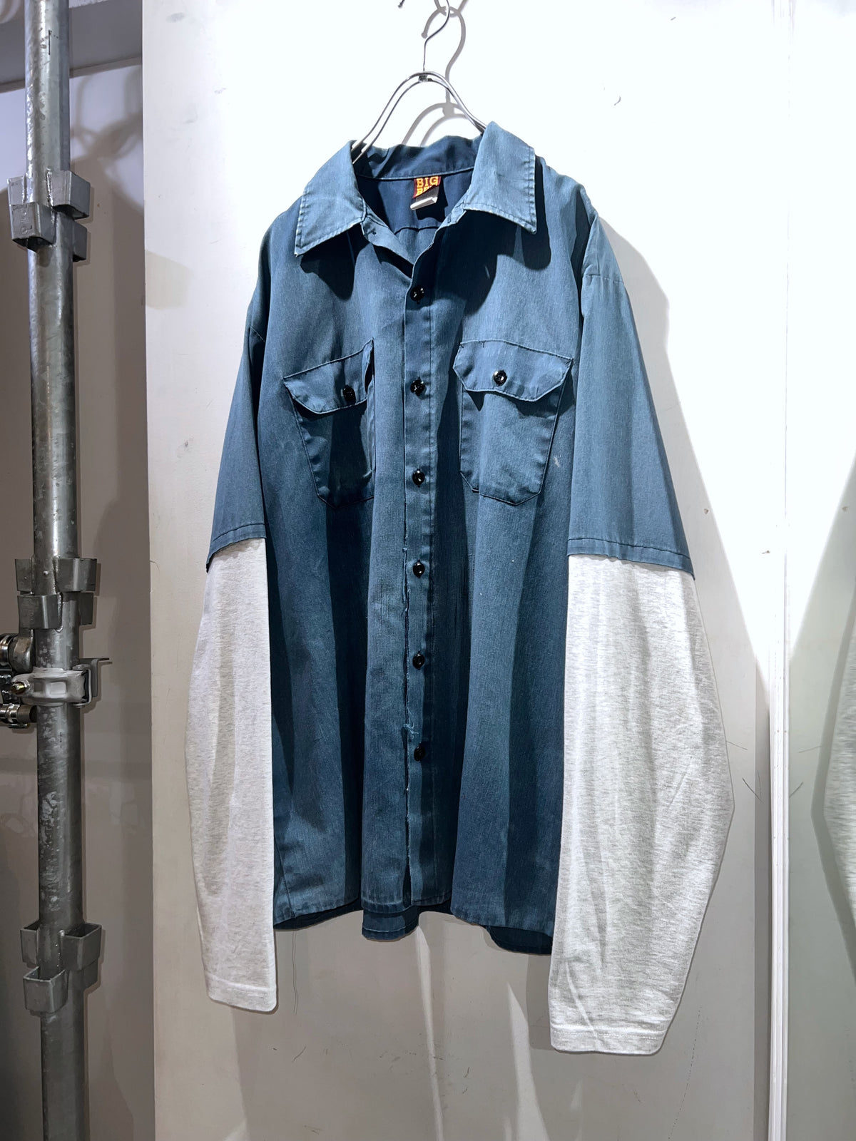 Remake Double Layered Shirt Ribless