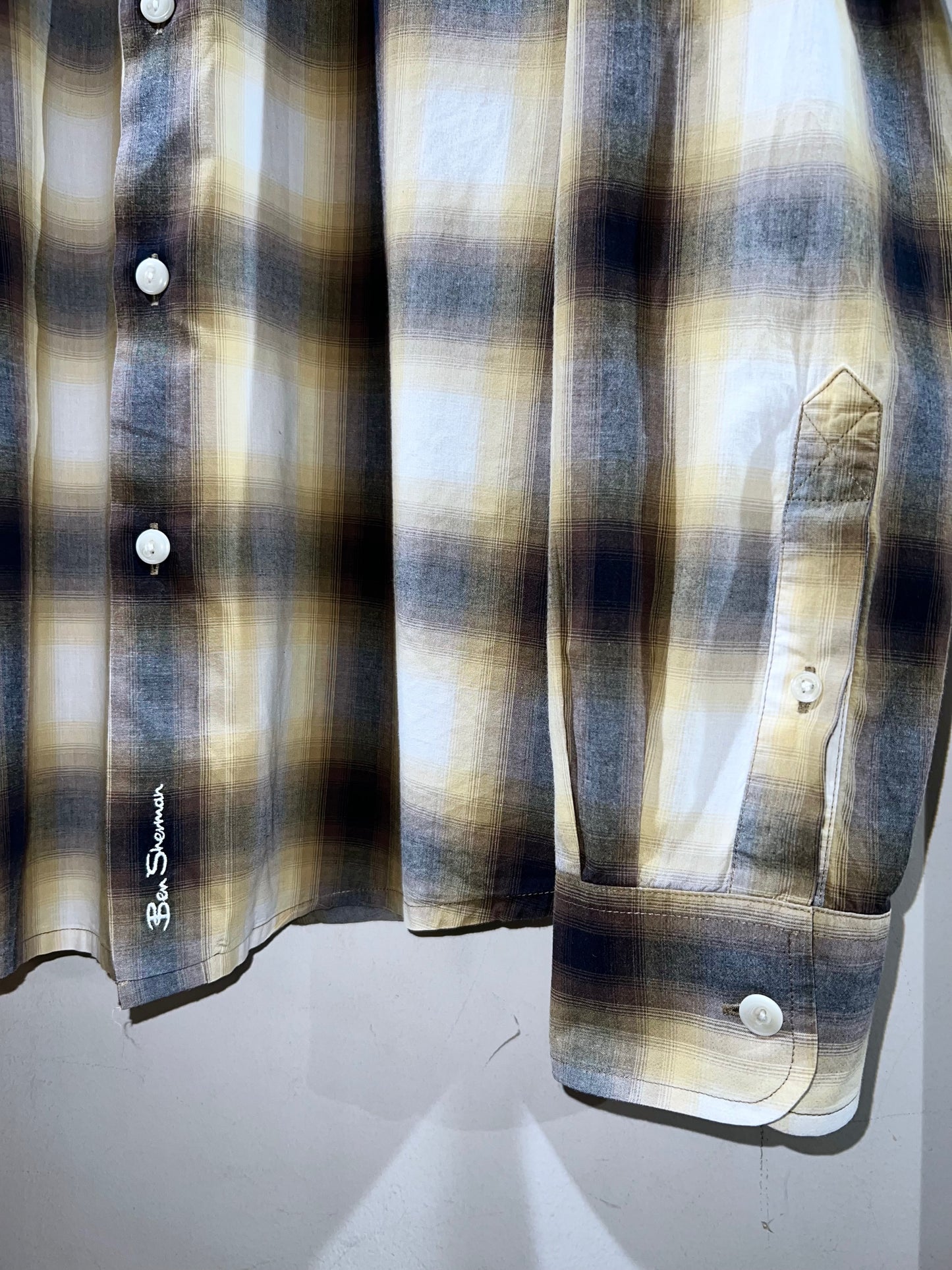 Plus Sized Shadow Check Shirt