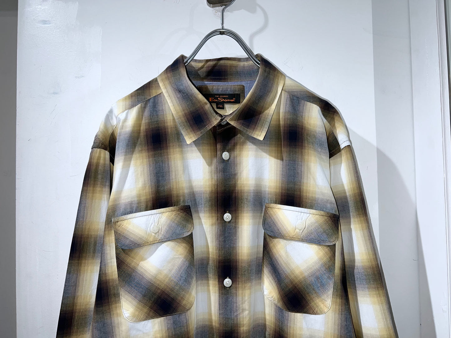 Plus Sized Shadow Check Shirt