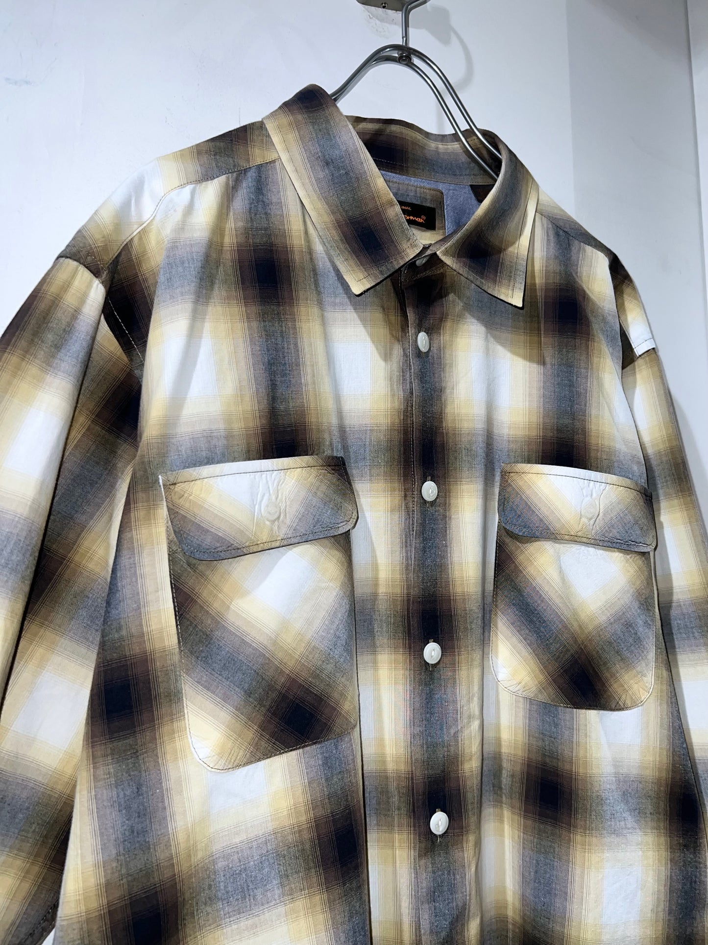 Plus Sized Shadow Check Shirt