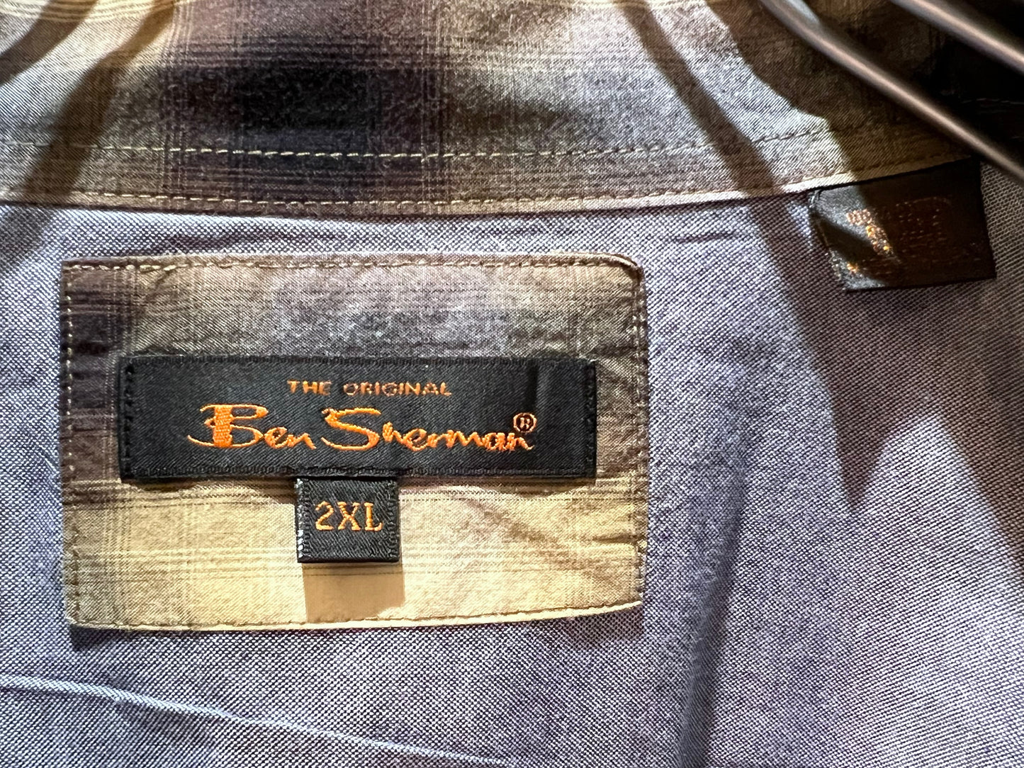 Plus Sized Shadow Check Shirt