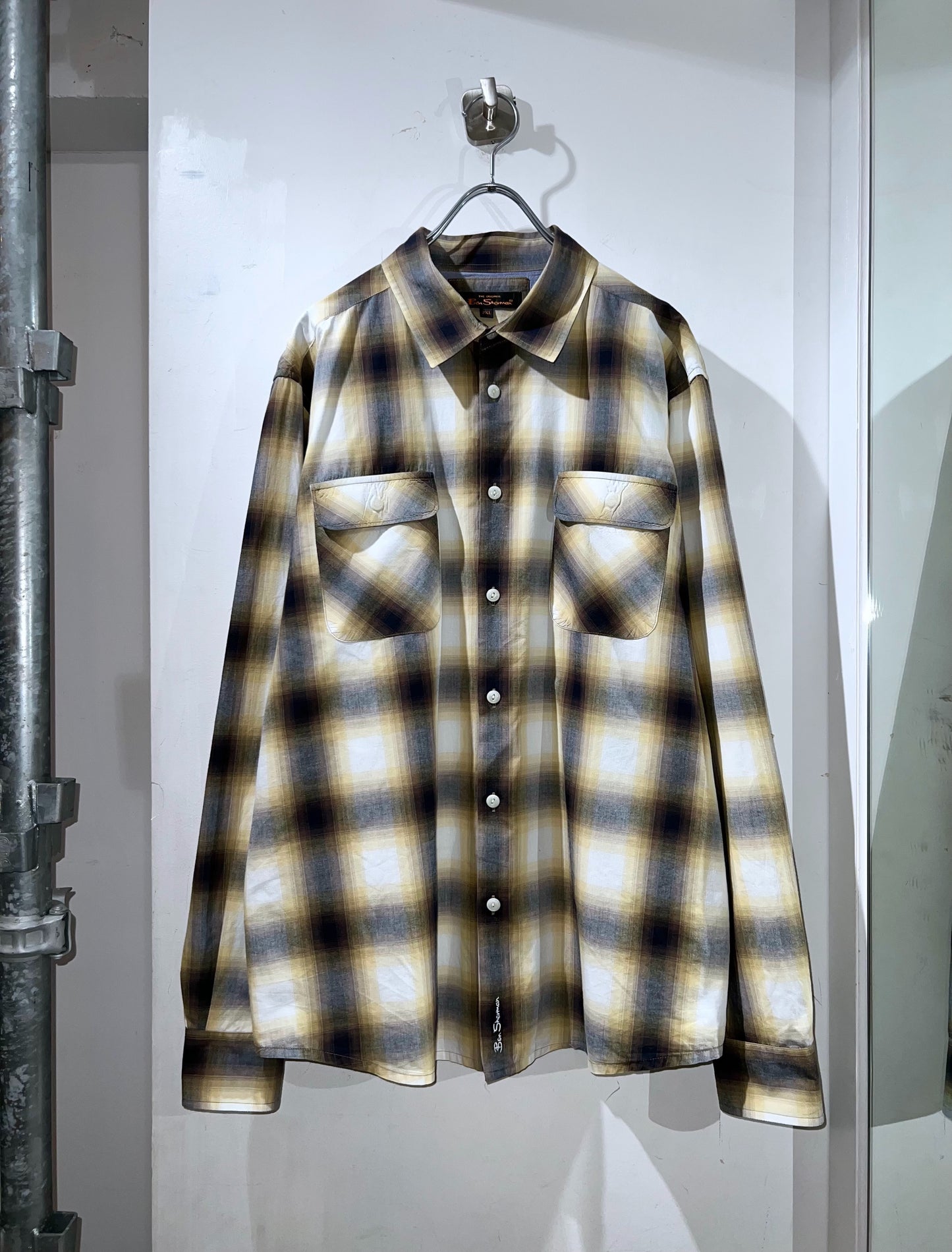 Plus Sized Shadow Check Shirt