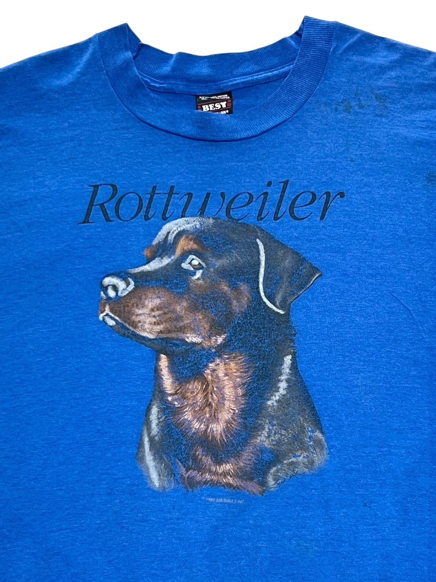 90s Vintage Rottweiler Oversized T-Shirt