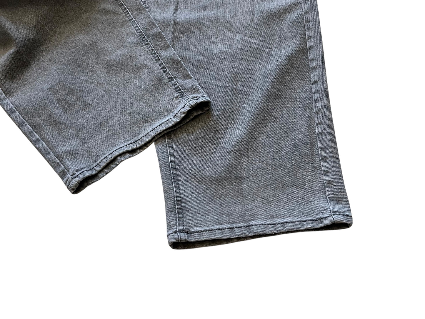 Asphalt Grey Wide Straight Jeans