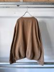 Brown Garment Dye Crewneck Sweatshirt