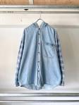 90s vintage Cotton Hooded Button Up Shirt