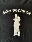 "BUSINESS AS USUAL" BAU RECORDS Tee 【BLK】