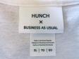 HUNCH × BUSINESS AS USUAL Anniv Tee WHT