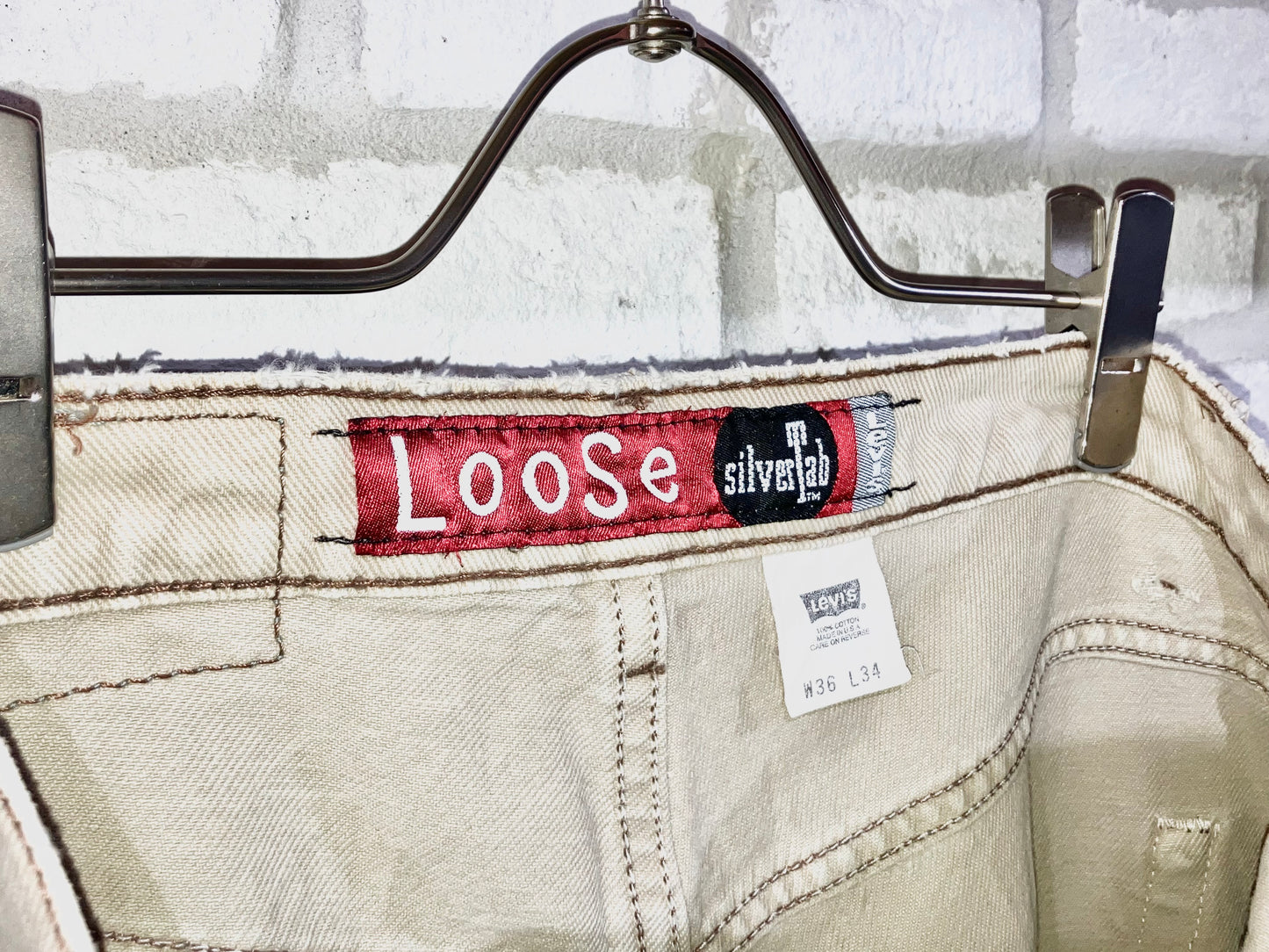 "Levi's SILVER TAB" Old Wide Color Denim Pants