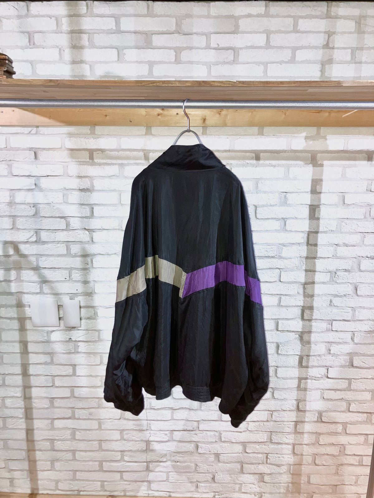"BILL BLASS" Old Oversized Design Silk Blouson