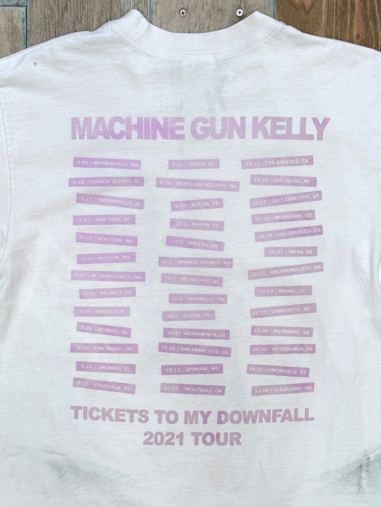Machine Gun Kelly Tickets to My Downfall Tee