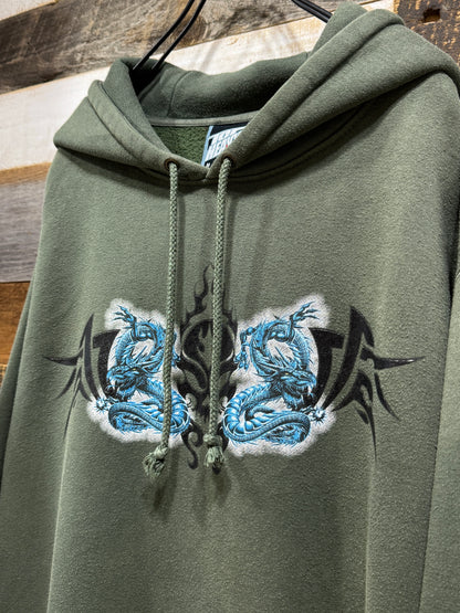 00s Top Heavy Tribal Dragon Hoodie