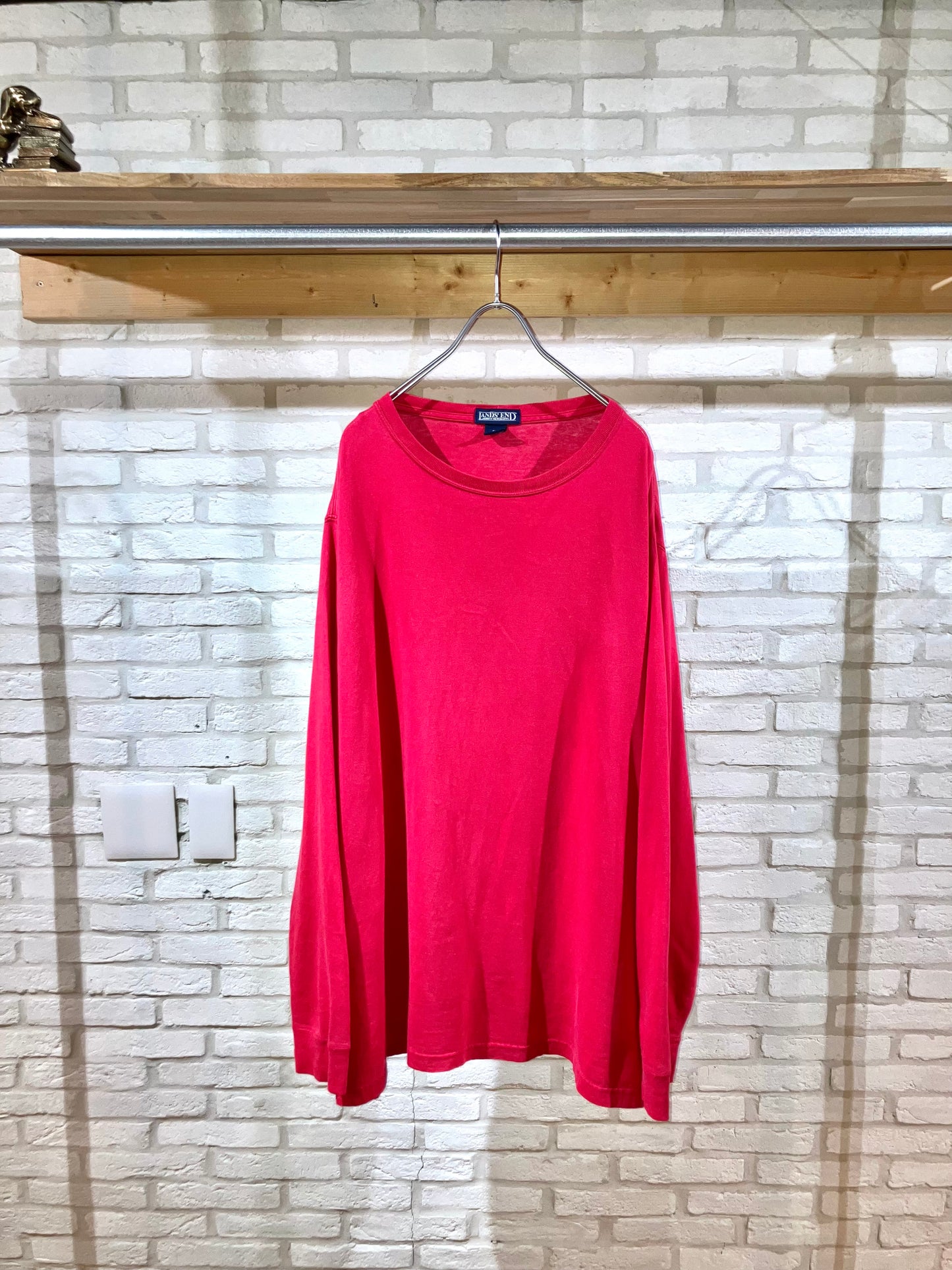 "LANDS'END" Old Oversized LS Tee
