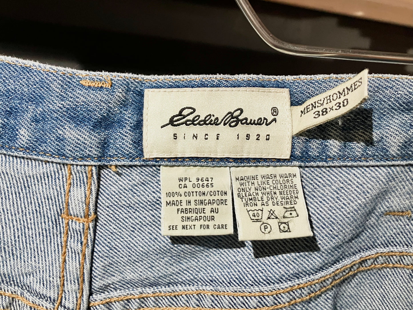 "Eddie Bauer" Old Wide Denim Pants
