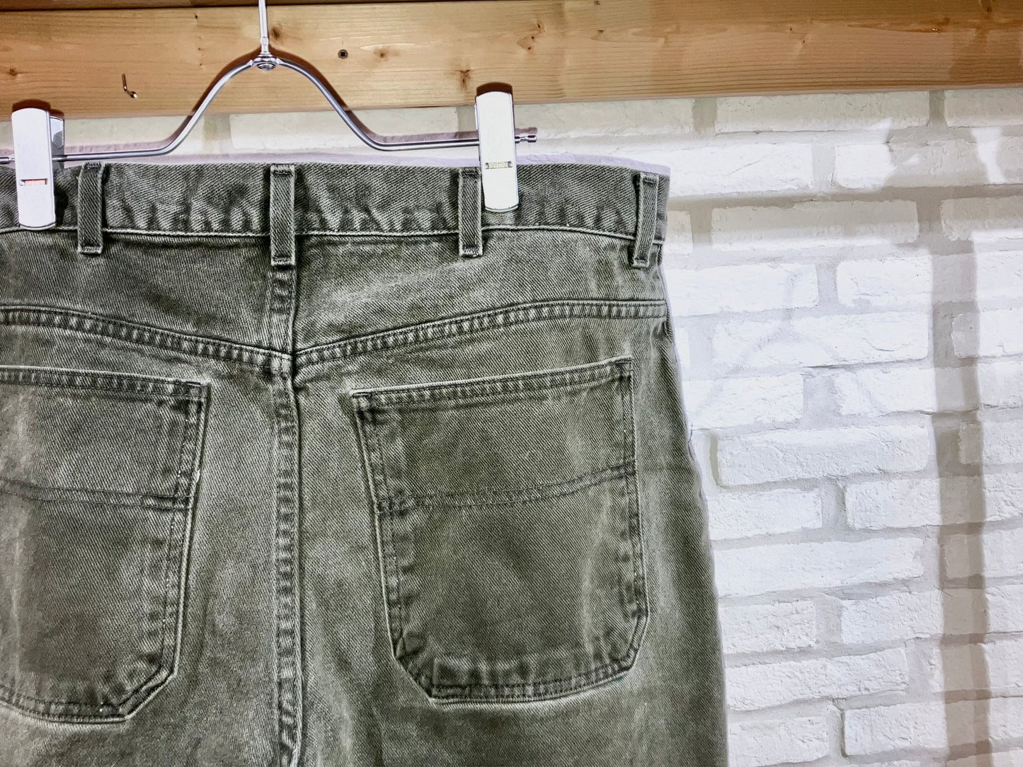 Old Color Denim Wide Shorts