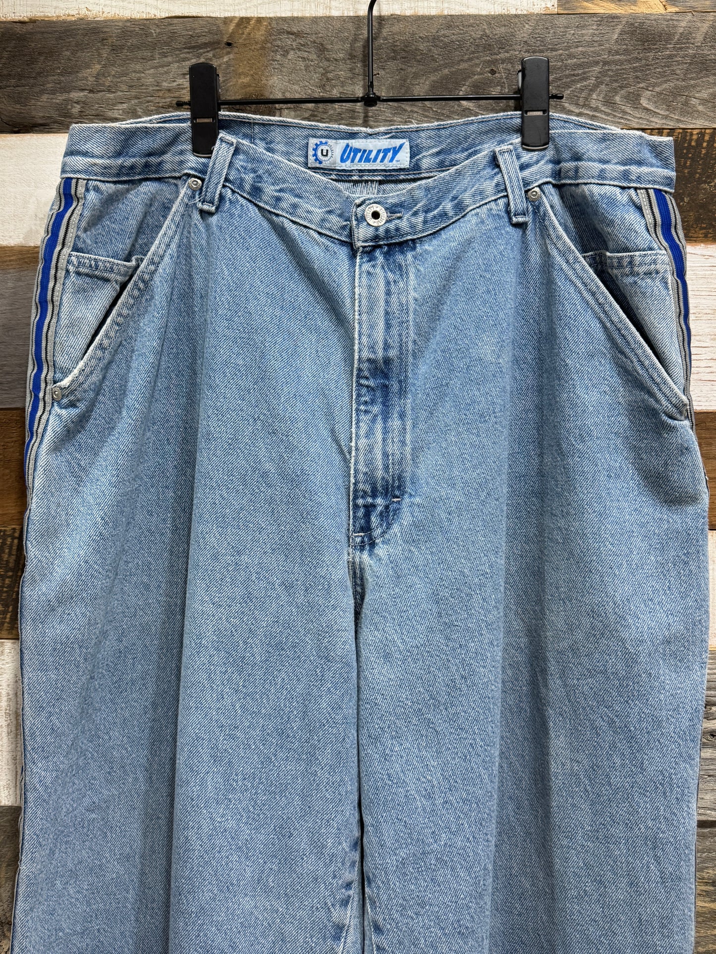 00s UTILITY Side Line Denim Painter Pants