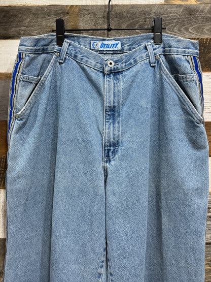 00s UTILITY Side Line Denim Painter Pants