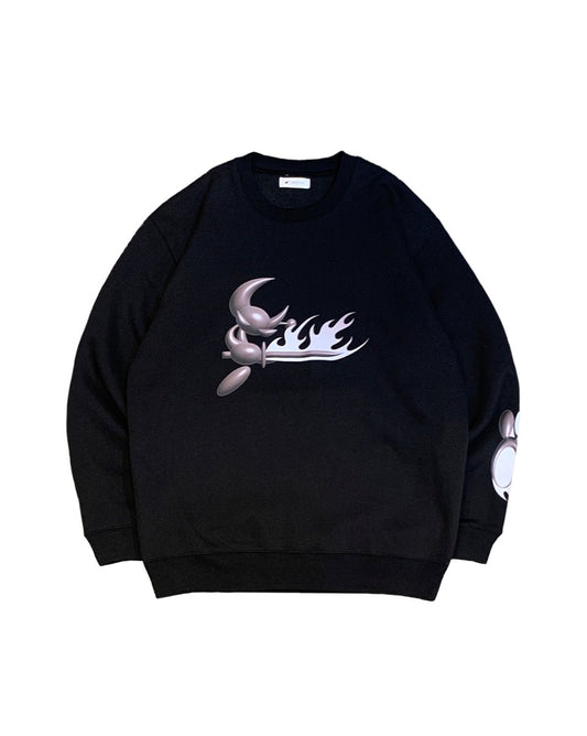 PE.°CORE FIRE SWORD SWEATSHIRT (BLACK)