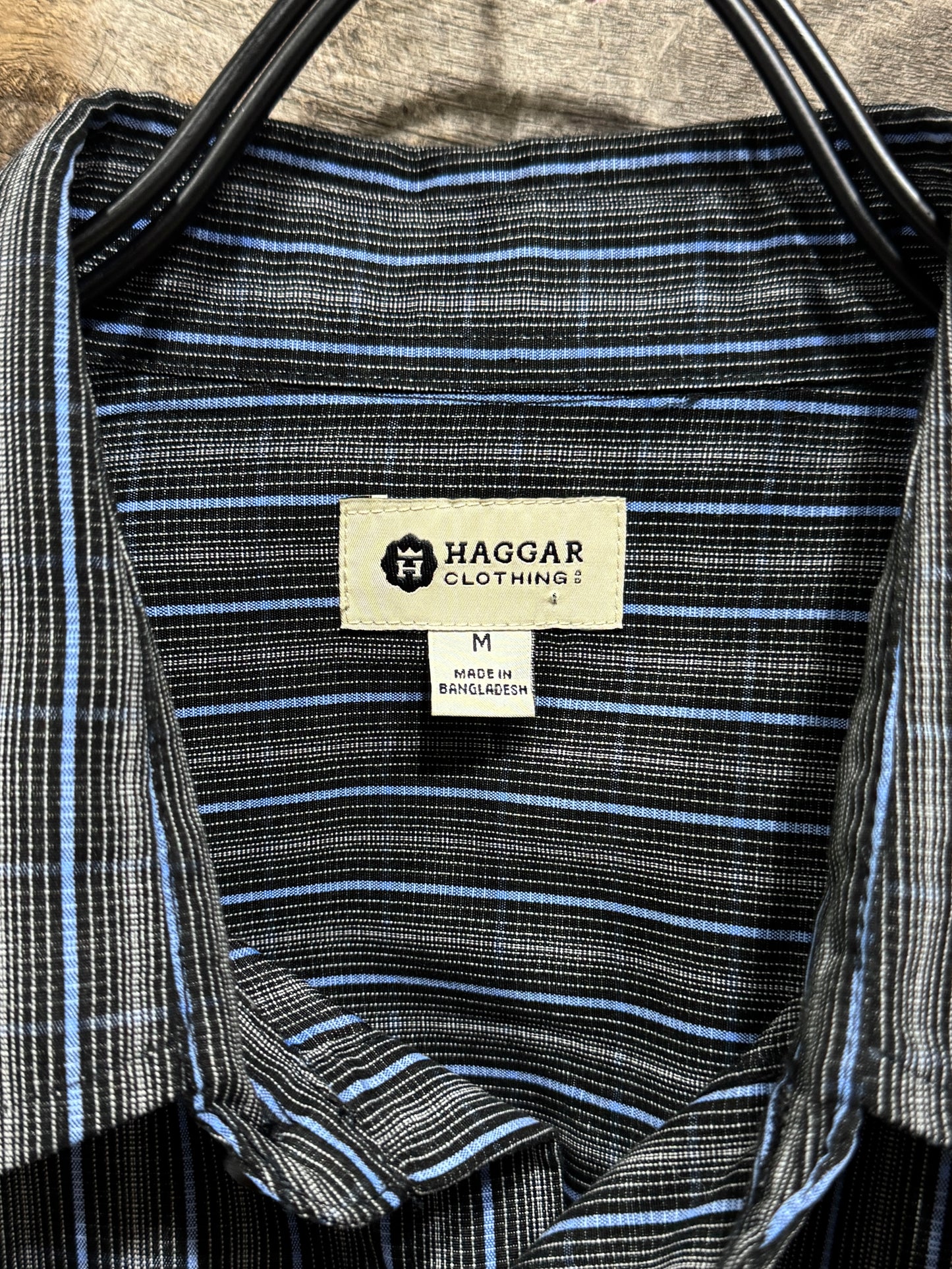 Haggar S/S Plaid Shirt