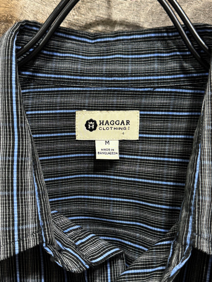 Haggar S/S Plaid Shirt