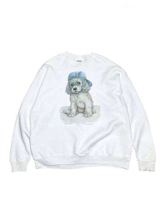 90s sweetie dog print sweat