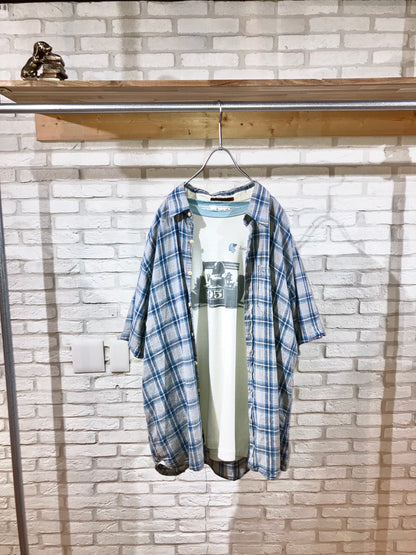 Vintage Printed Ringer Tee