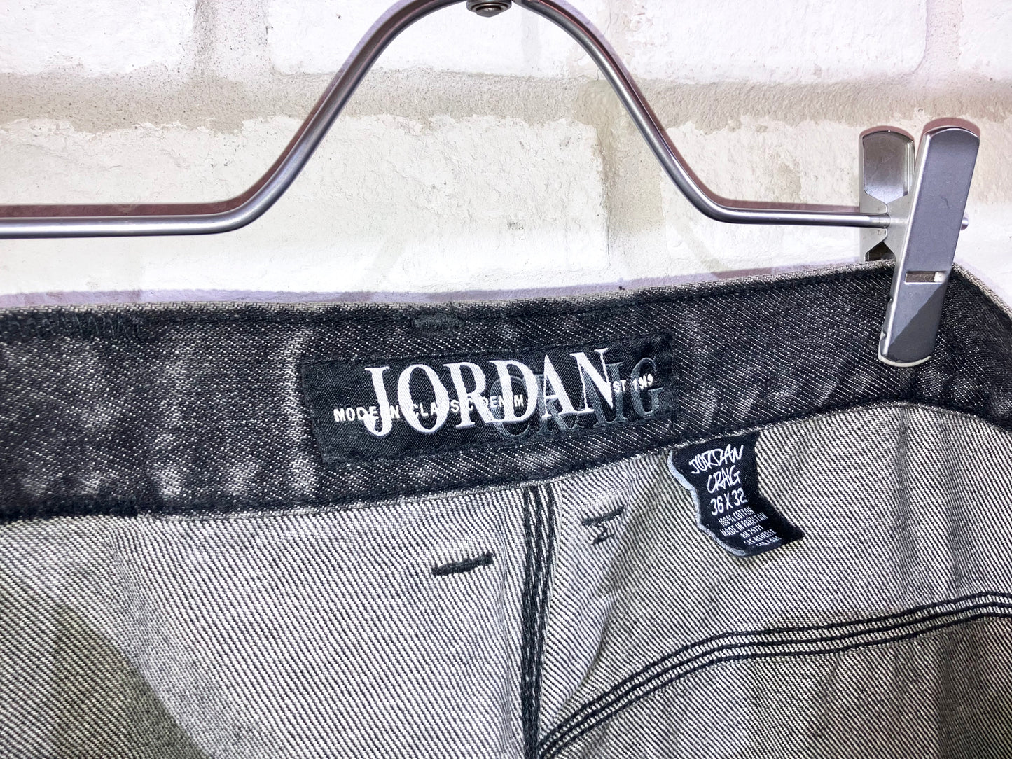 Old Distressed Wide Denim Pants