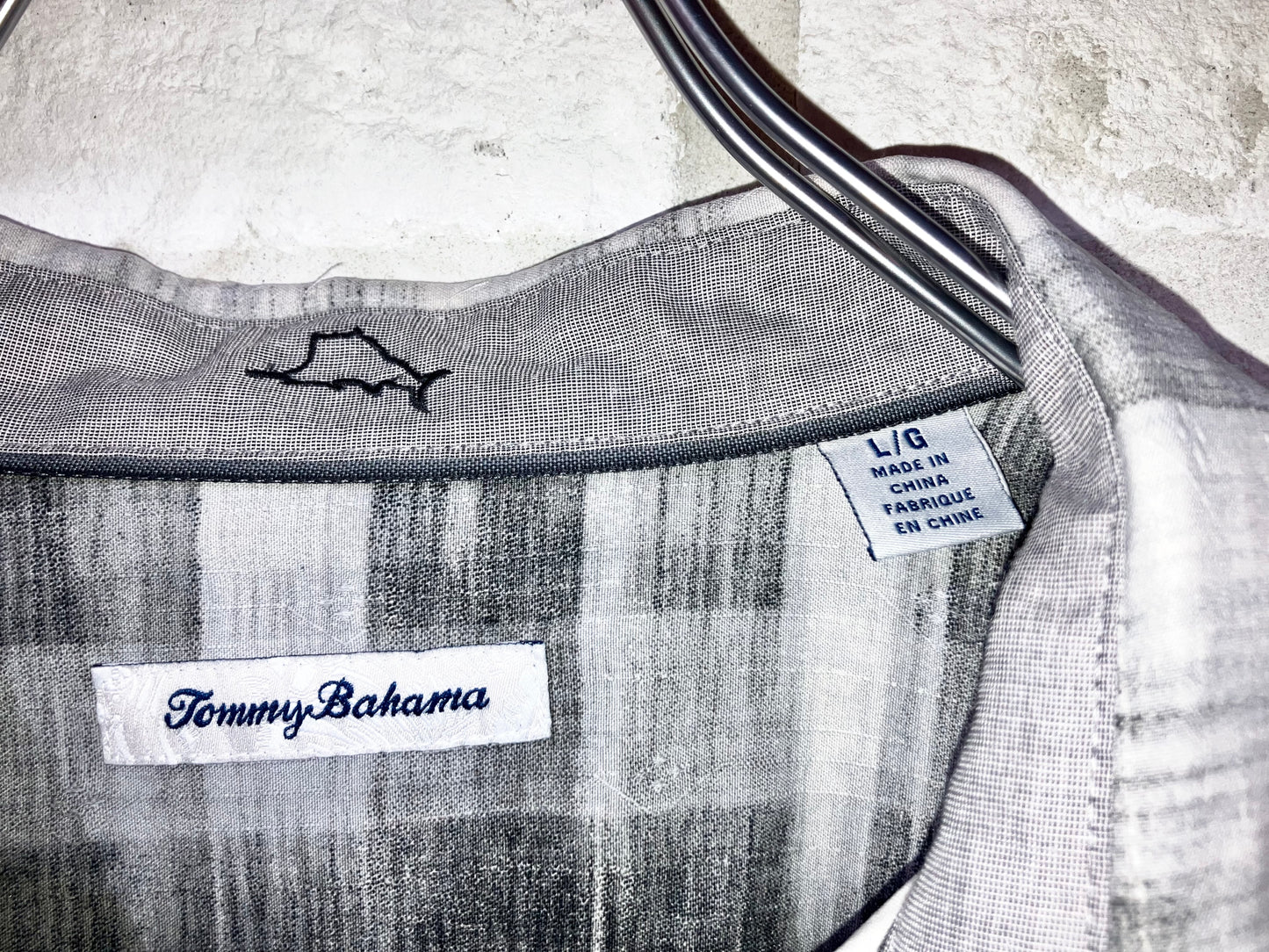 "Tommy Bahama" Old Check Silk Shirt