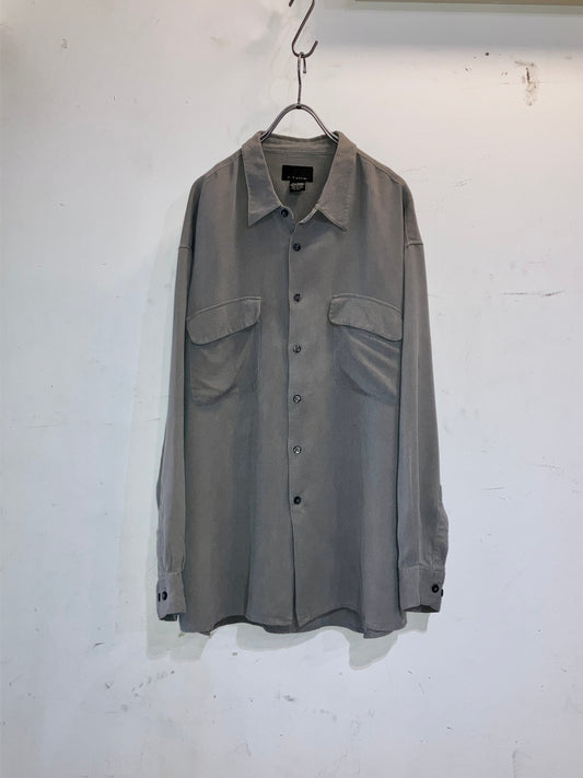 00s Oversized Silk Shirt