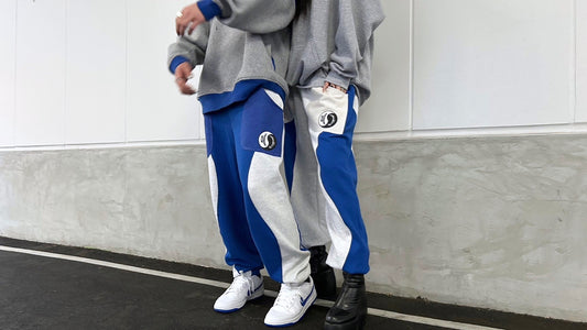 "gambling × BLUEMONDAY" Wave Switching Sweat Pants