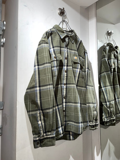 carhartt cotton check shirt