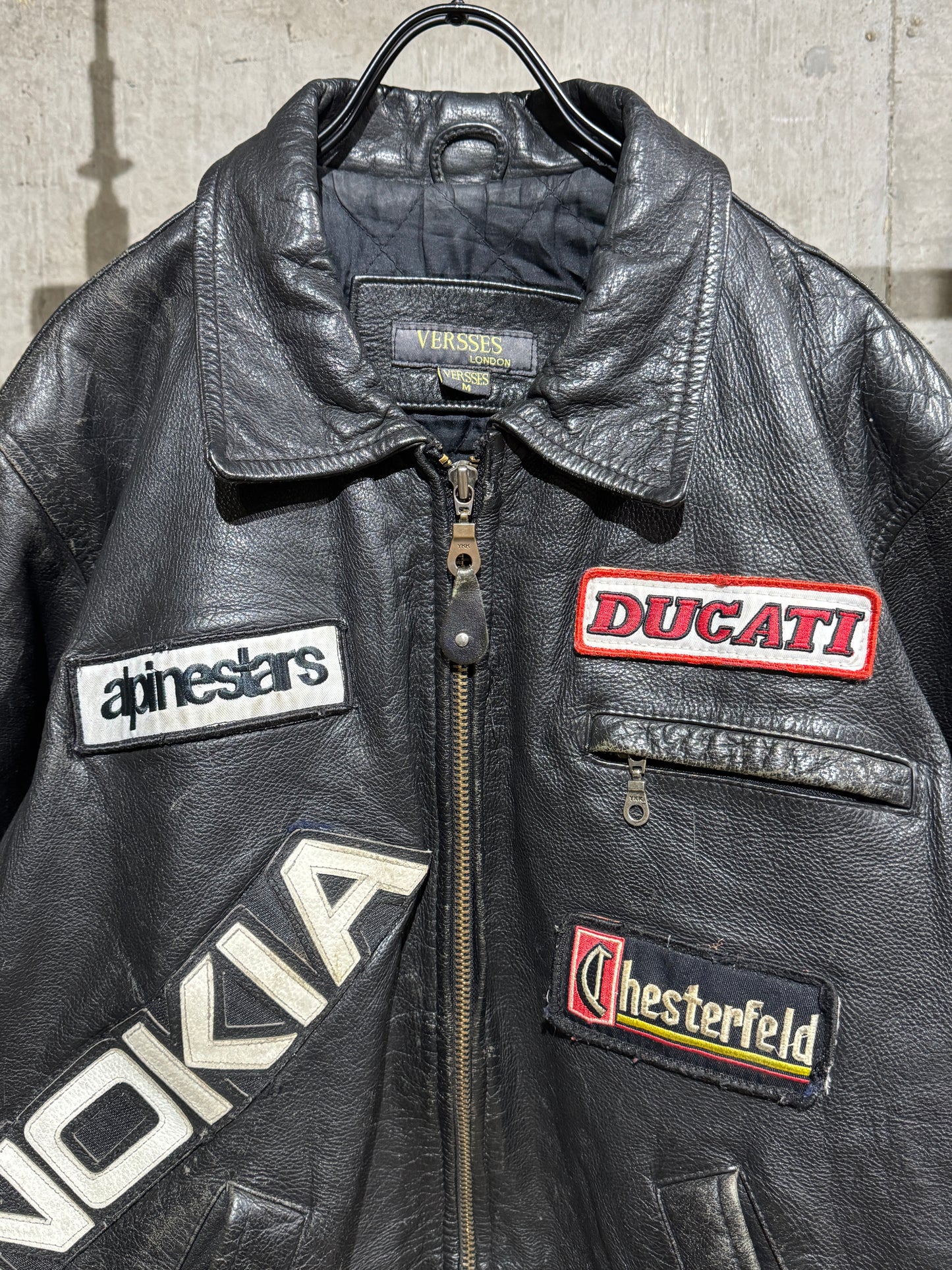 Vintage Euro Racing Leather Jacket