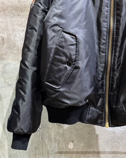 Old Space Exploration Patched Flight Jacket