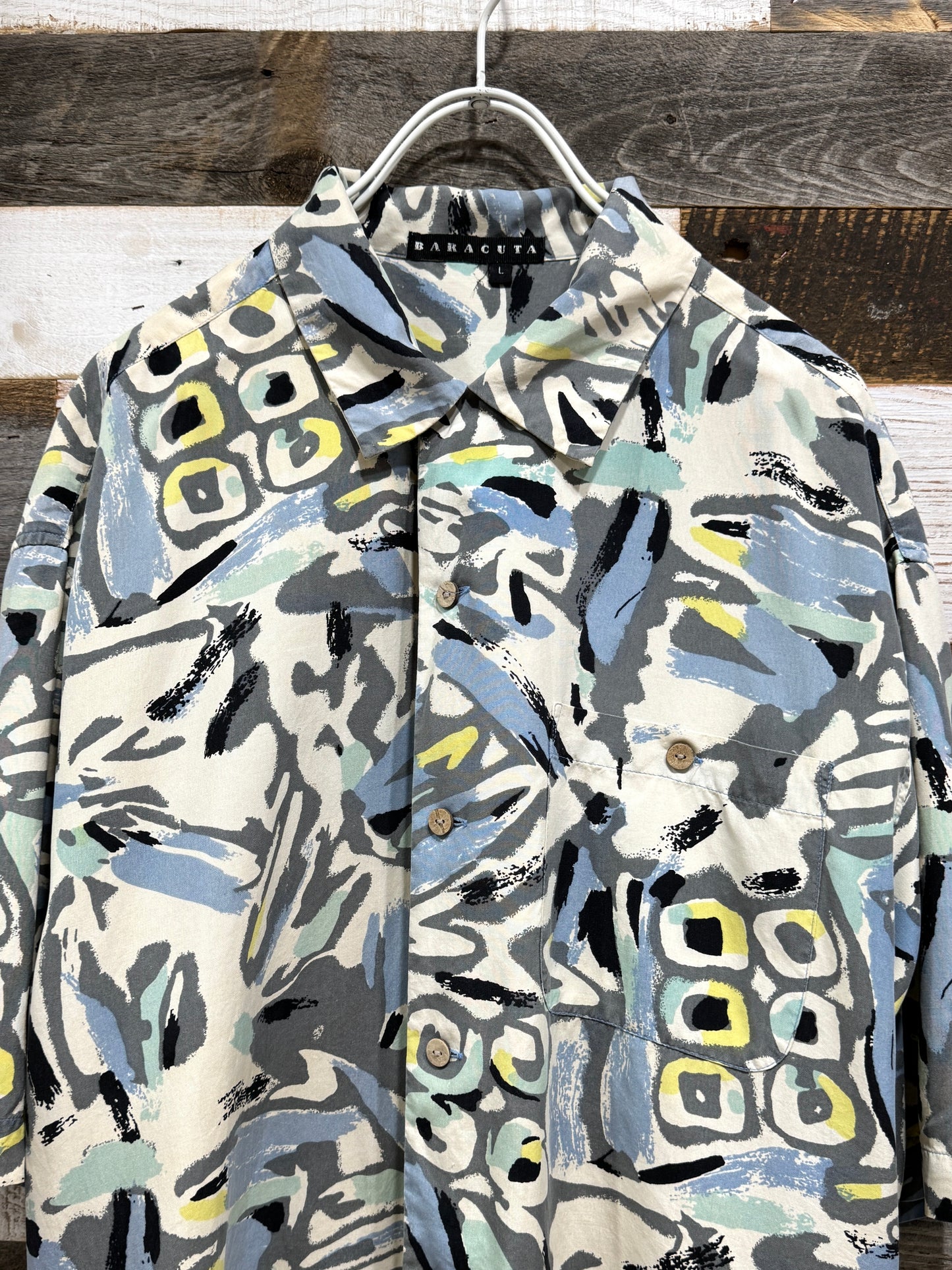 Silk Abstract Pattern SS Shirt