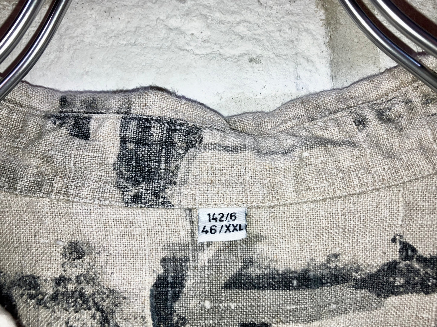 Old Oversized Design Linen Shirt