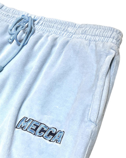 MECCA Ice Blue velours pants