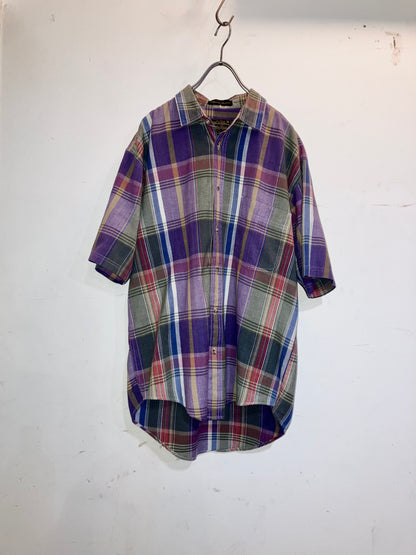 "Eddie Bauer" Old Madras Check Shirt