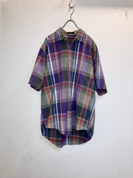 "Eddie Bauer" Old Madras Check Shirt